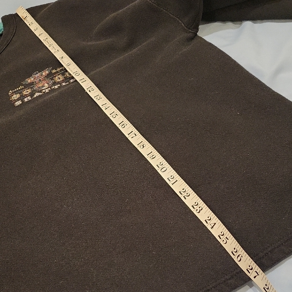 Seattle Black Long Sleeve Henley Shirt - Picture 8 of 8